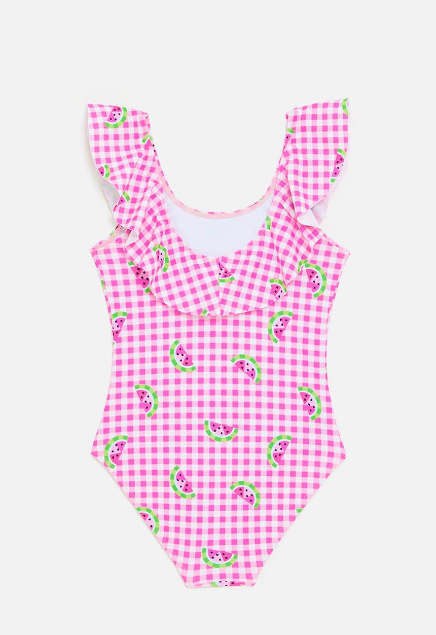 Pop Candy - Watermelon swimsuit - pink gingham