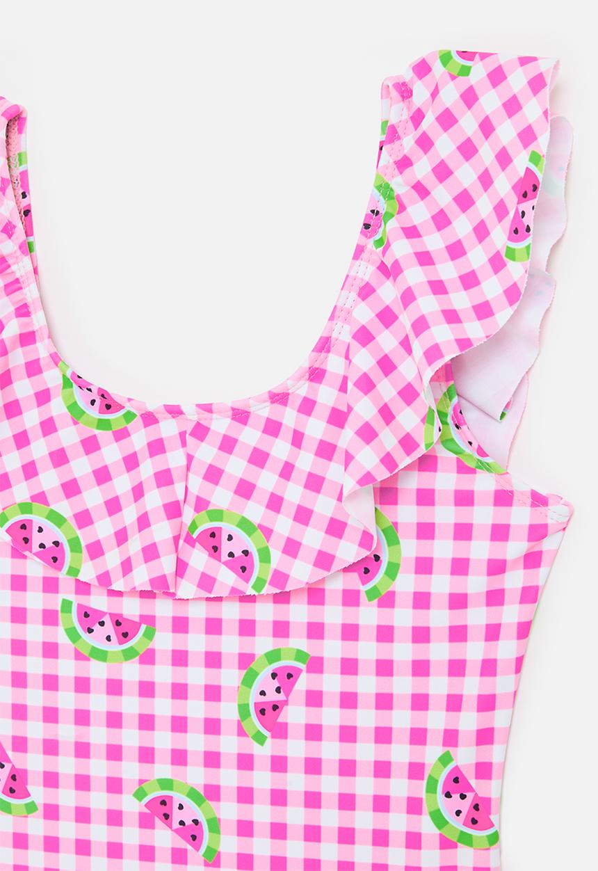 Pop Candy - Watermelon swimsuit - pink gingham