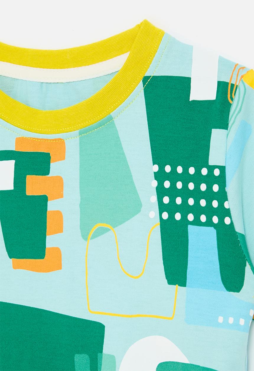 Pop Candy - Printed tee - aqua