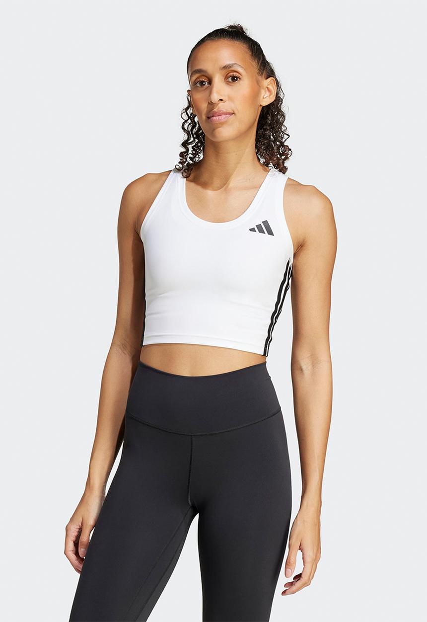 adidas Performance - We 3S Crop Tank - White