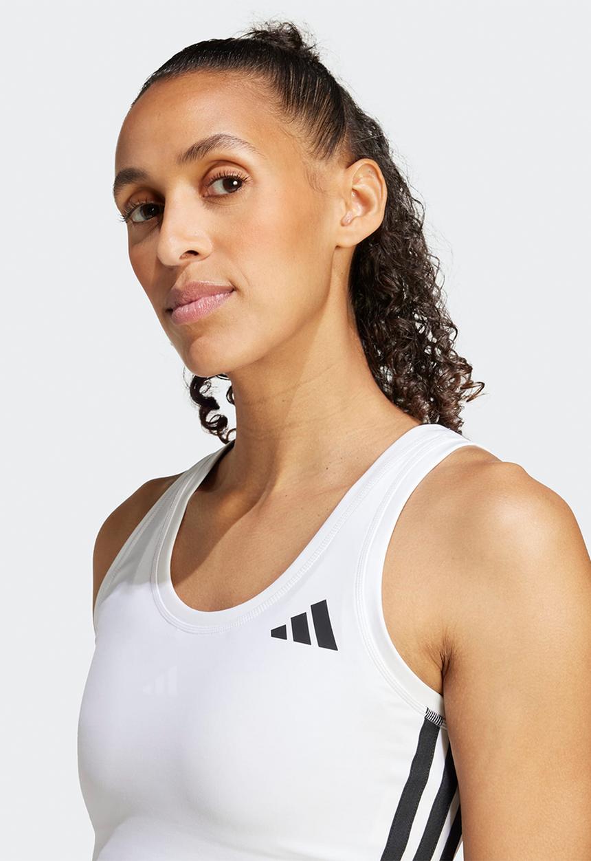 adidas Performance - We 3S Crop Tank - White