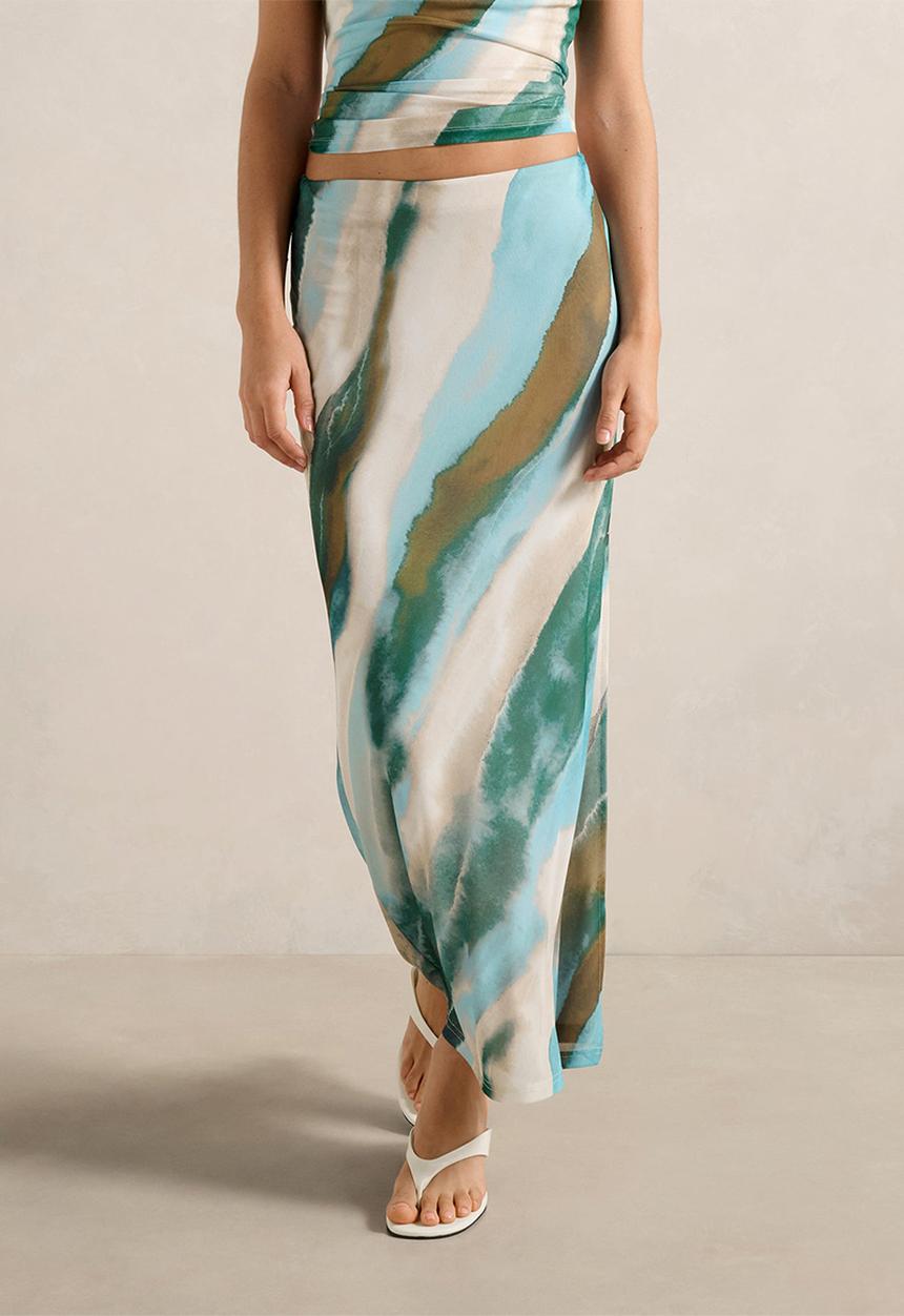 Forever New - Mia Mesh Maxi Skirt - Soft Maren Co-ord