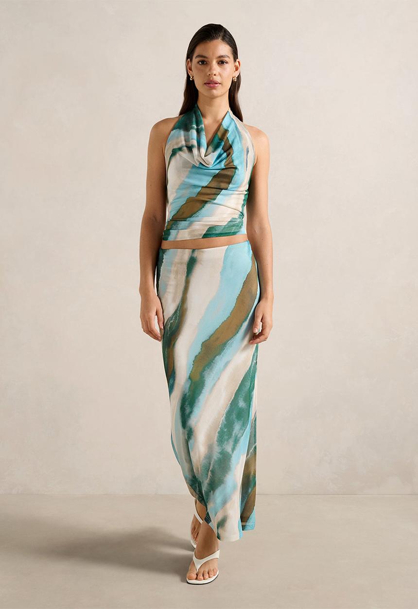 Forever New - Mia Mesh Maxi Skirt - Soft Maren Co-ord