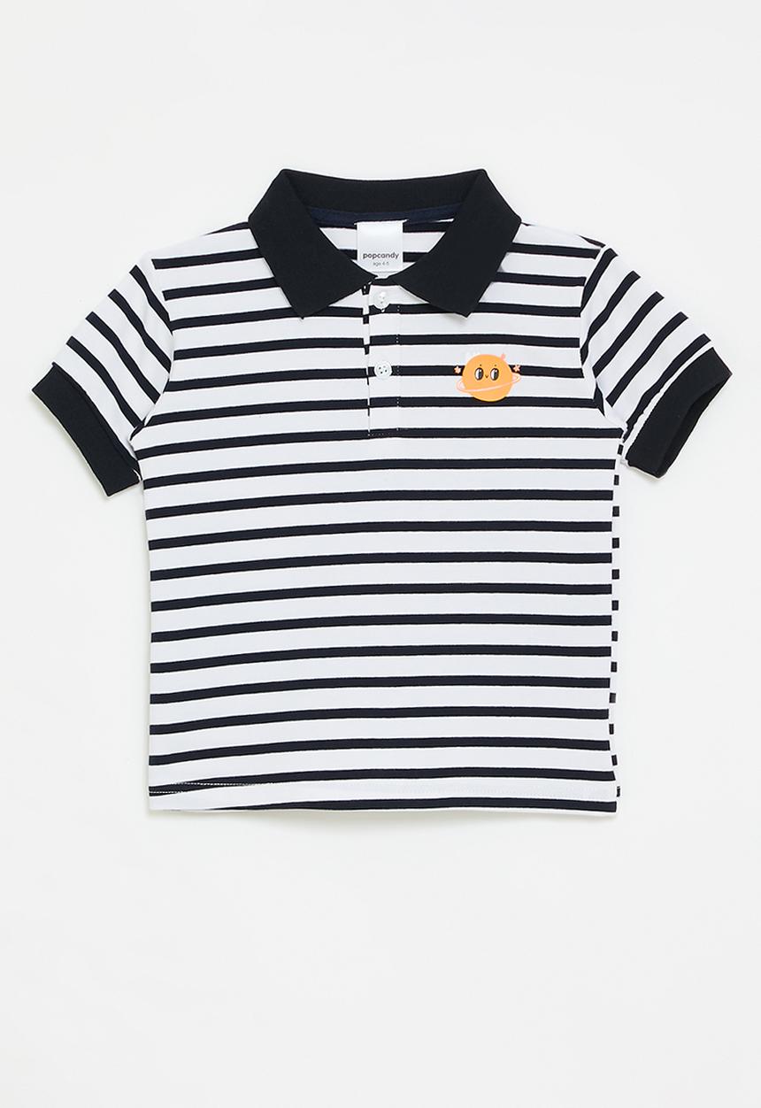 Pop Candy - Stripe golfer - navy/white
