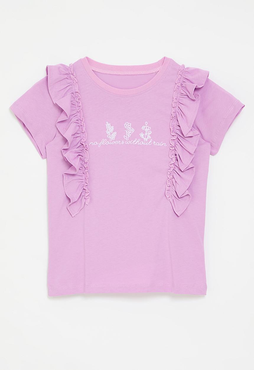Pop Candy - Ruffle tee - lilac