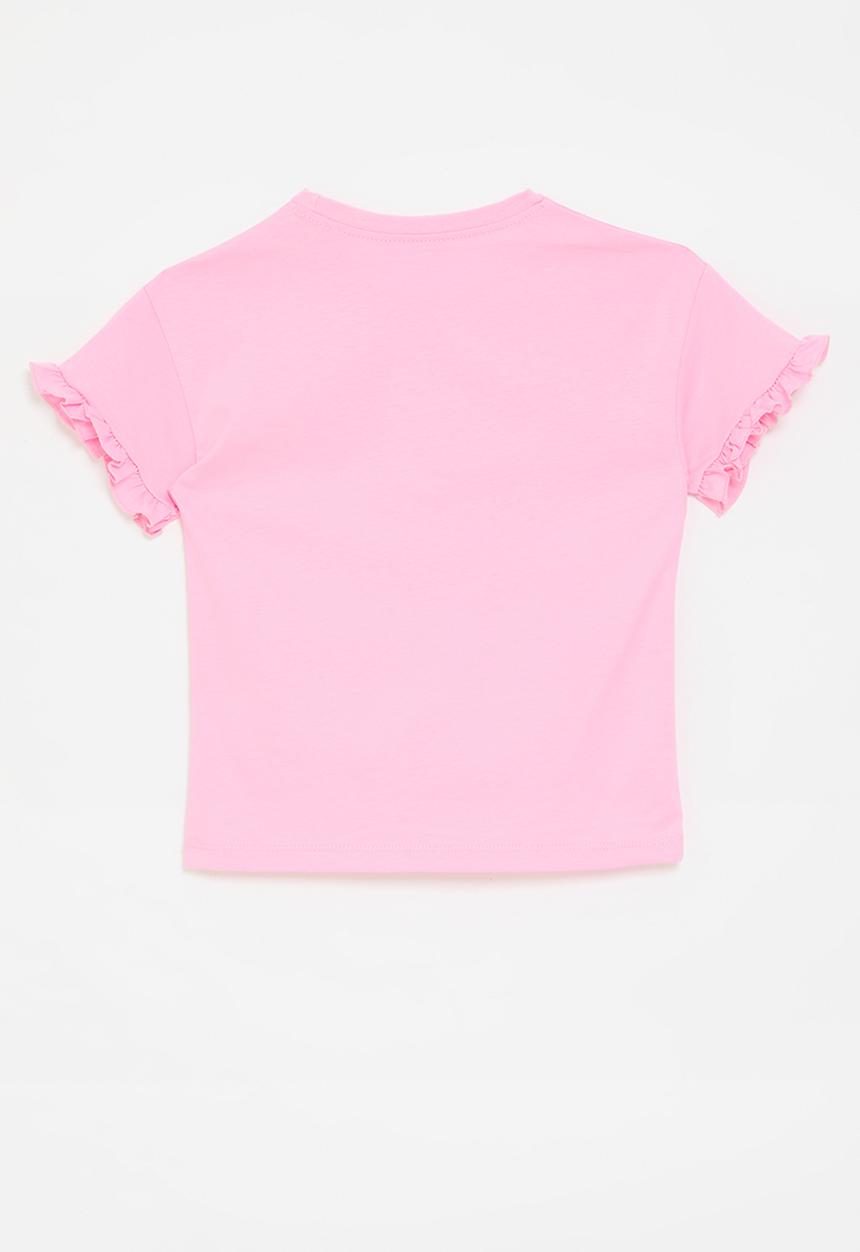 Pop Candy - Frilled sleeve tee - pink