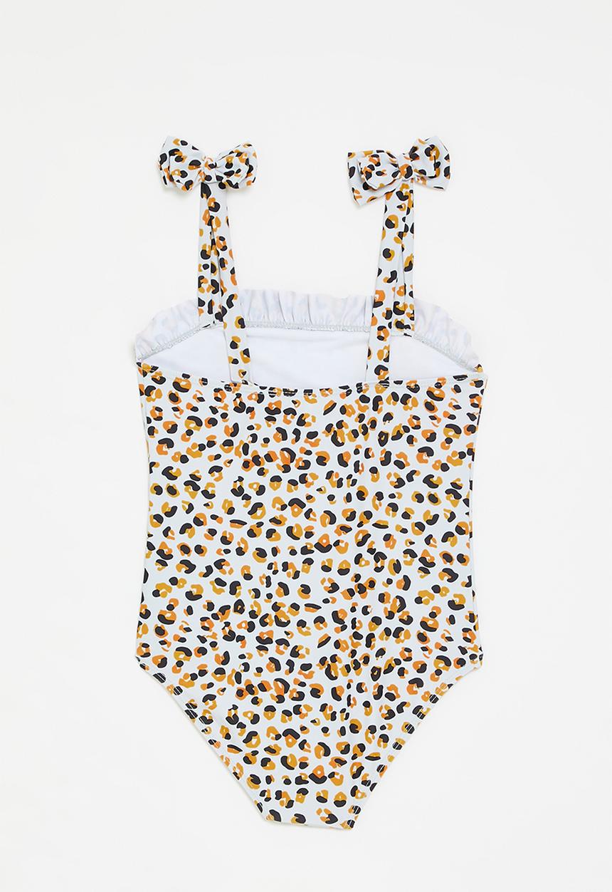 Pop Candy - Animal print one piece swimsuit - off white/multi