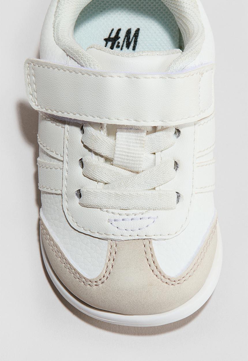 H&M - Trainers - white & beige