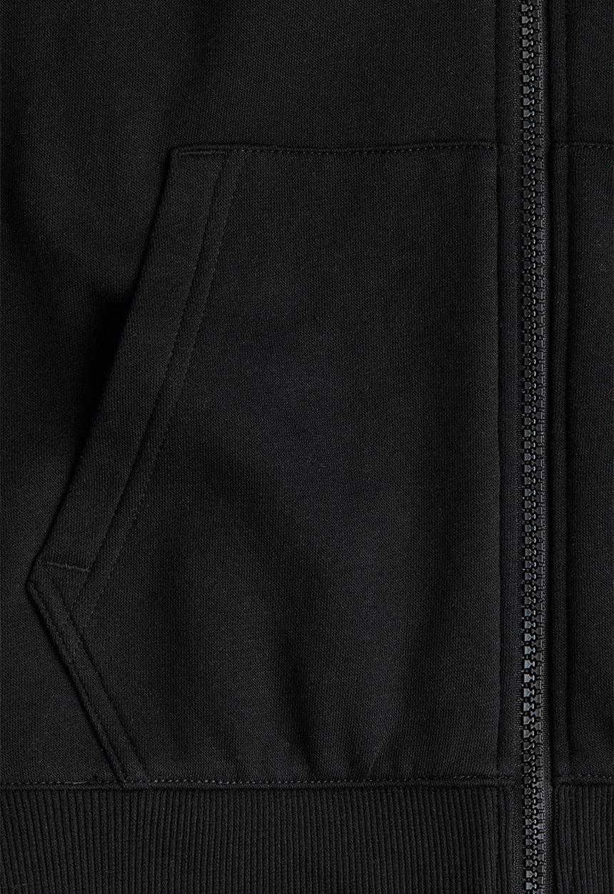 H&M - Zip-through hoodie - black