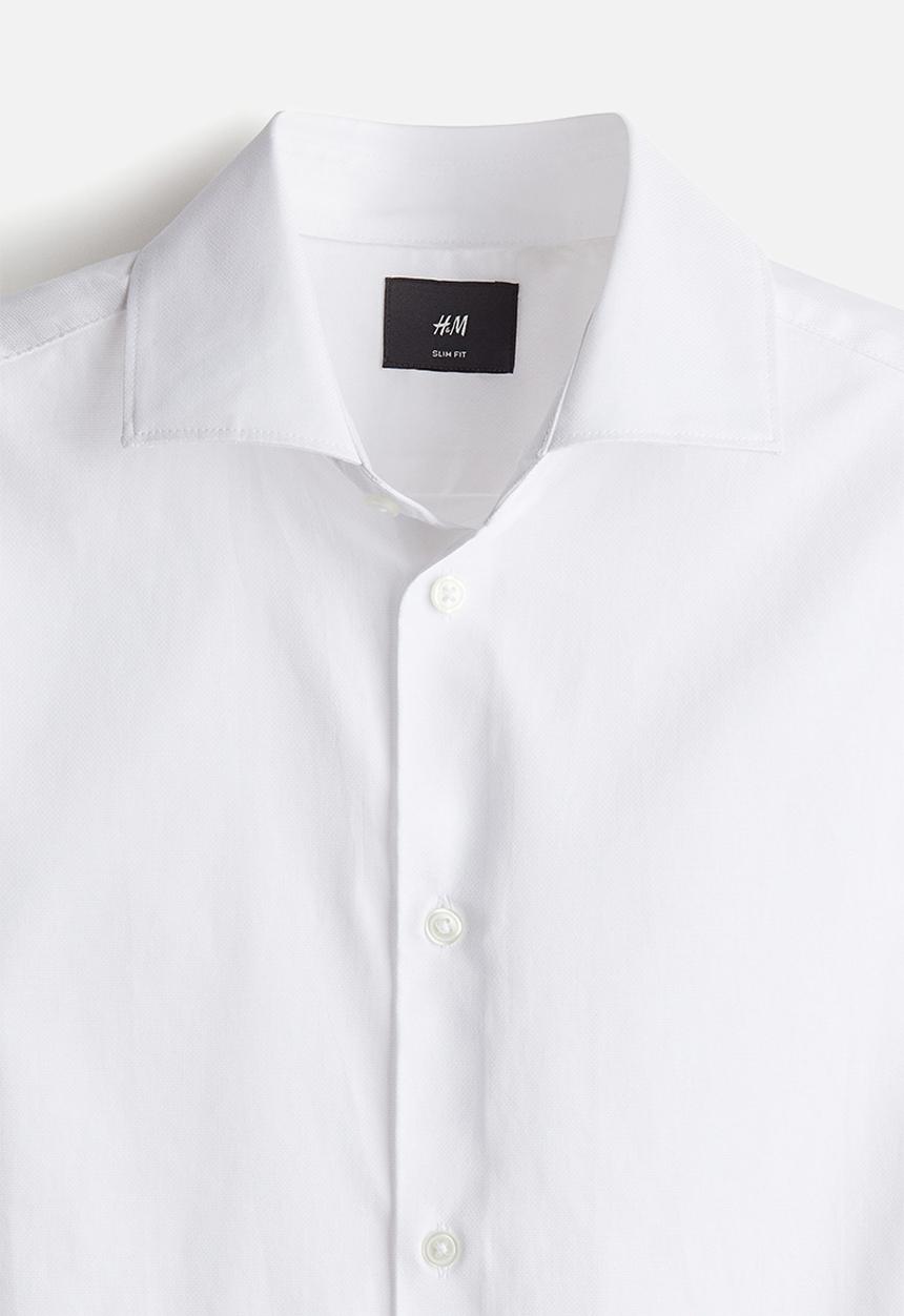 H&M - Slim fit shirt - White