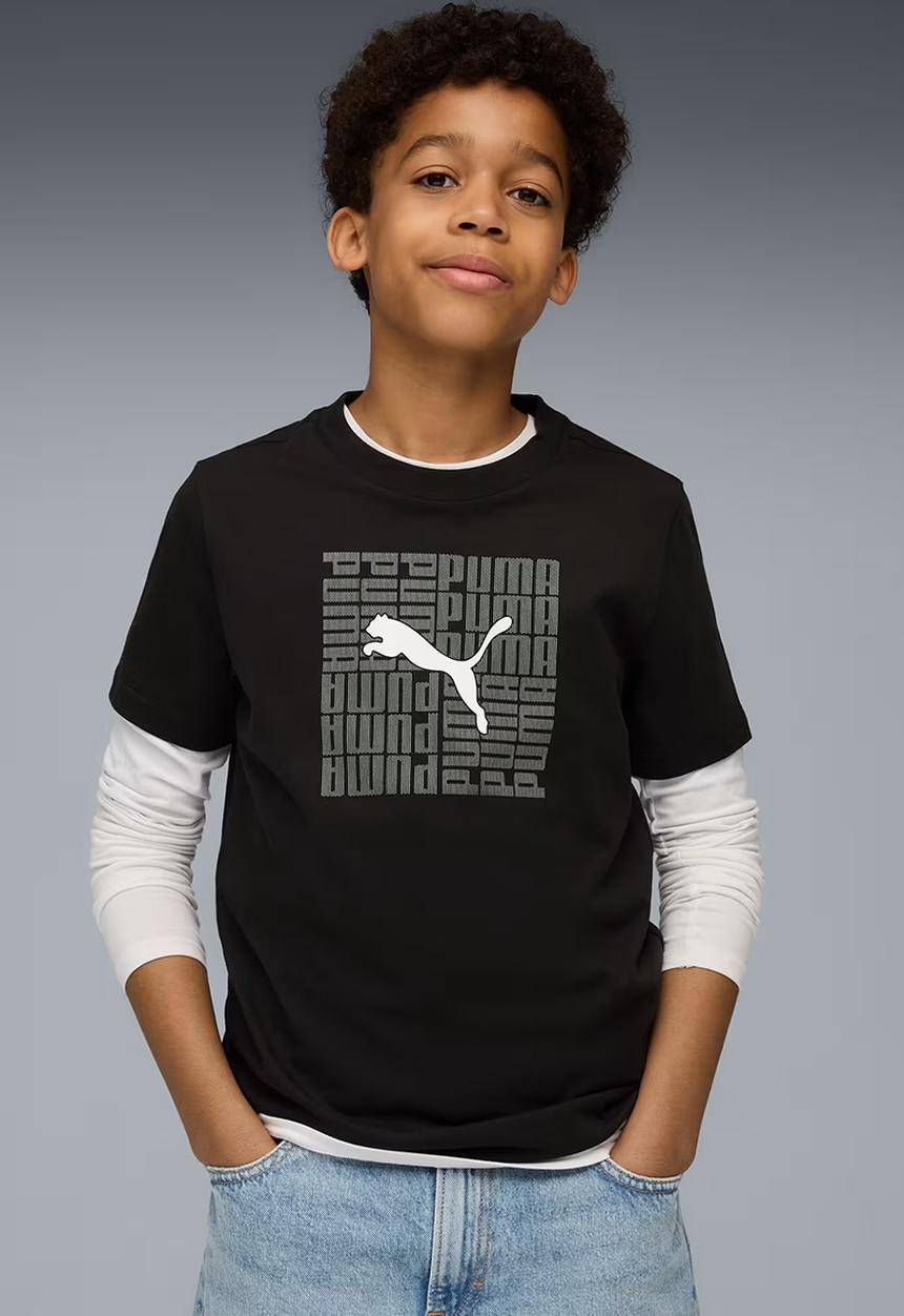 PUMA - Graphic Box Tee B - Puma Black