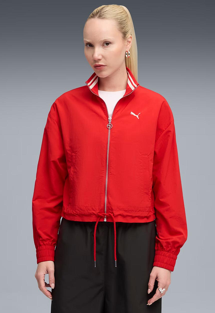 PUMA - Premium Ess Relaxed Woven Jacket - For All Time Red