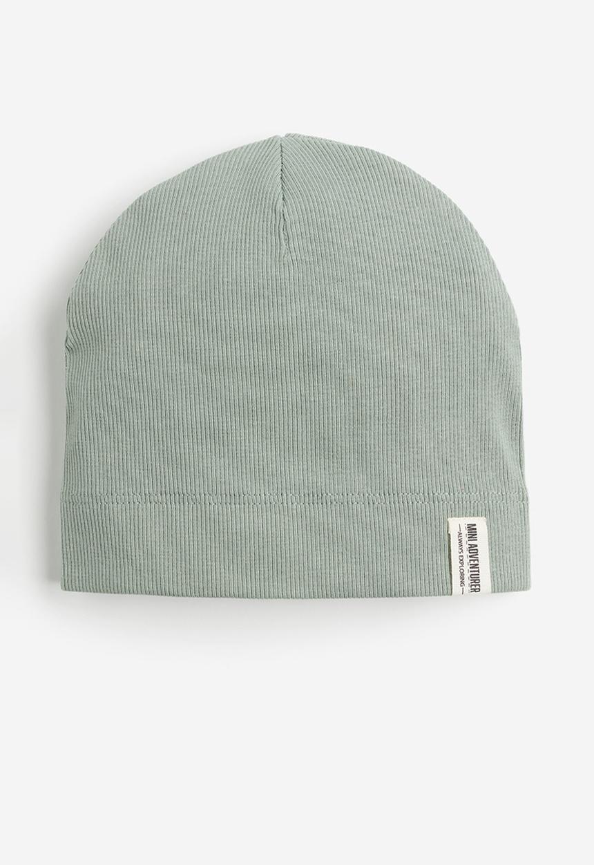 H&M - Ribbed beanie - light dusty green