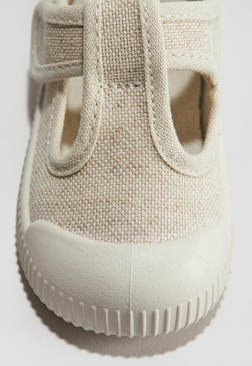 H&M - Cotton sandals - light beige 