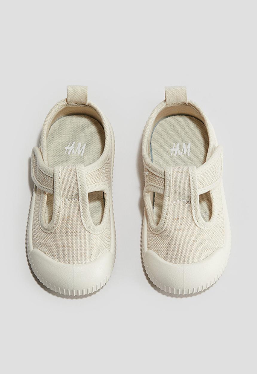 H&M - Cotton sandals - light beige 