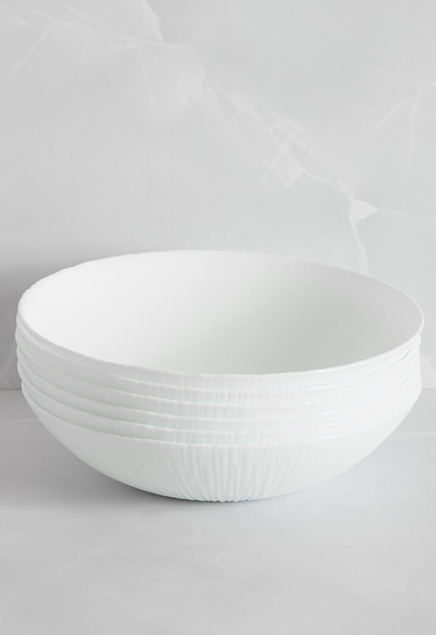 Luigi Bormioli - Bormioli Rocco Coconut Tavola 18pc Dinner Set - white