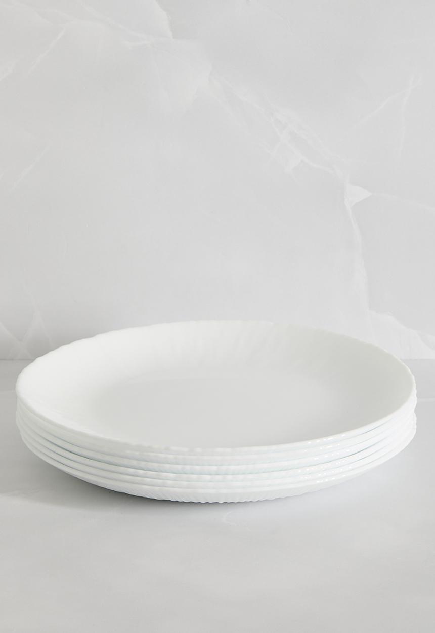 Luigi Bormioli - Bormioli Rocco Coconut Tavola 18pc Dinner Set - white