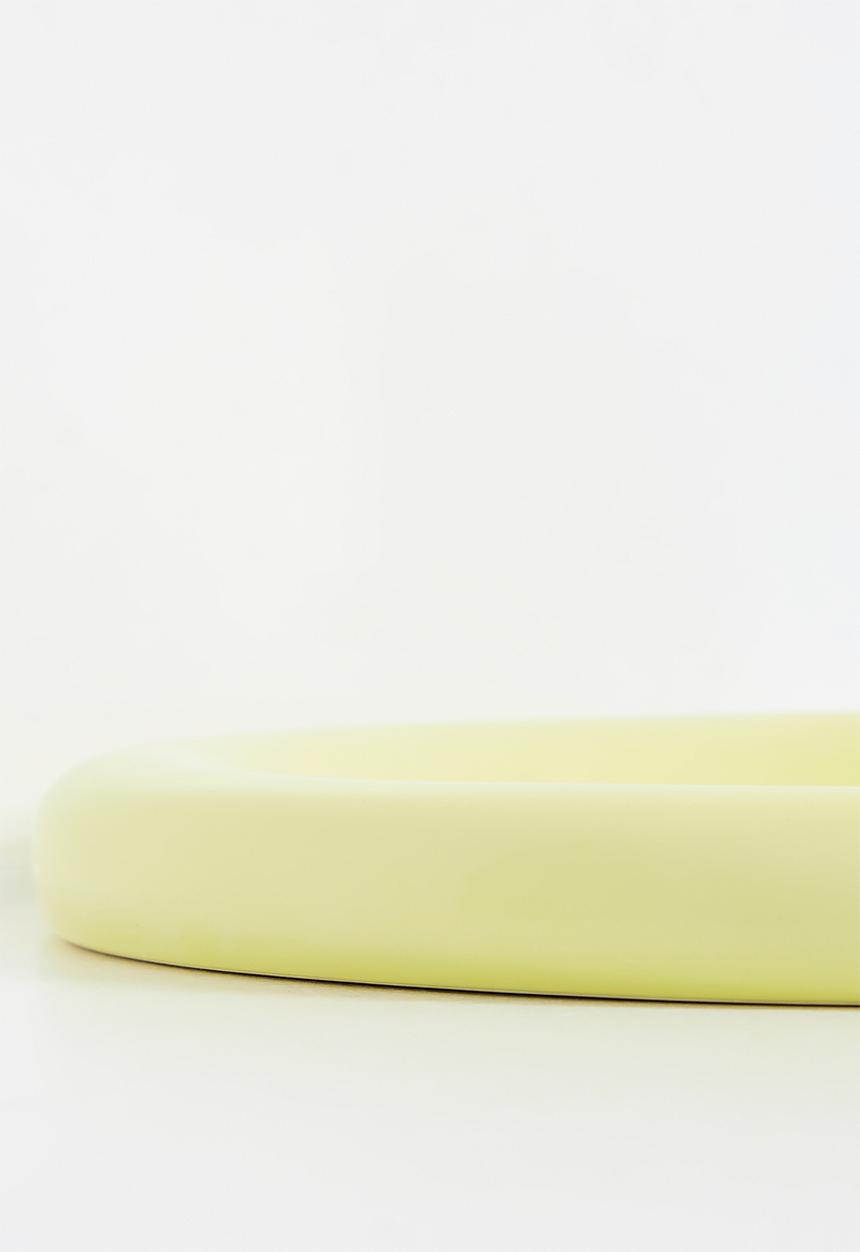 Urchin Art - Luna medium plate - Butter Yellow