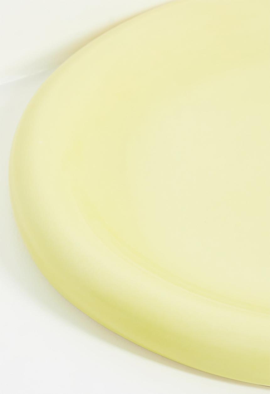 Urchin Art - Luna large plate - Butter Yellow