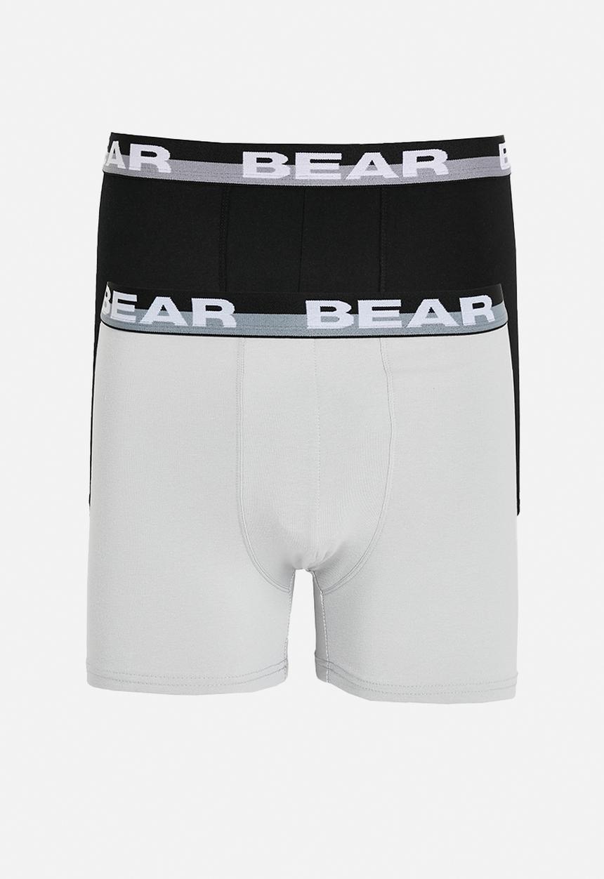 Bear - 2Pk Bodyshorts - Black/Grey