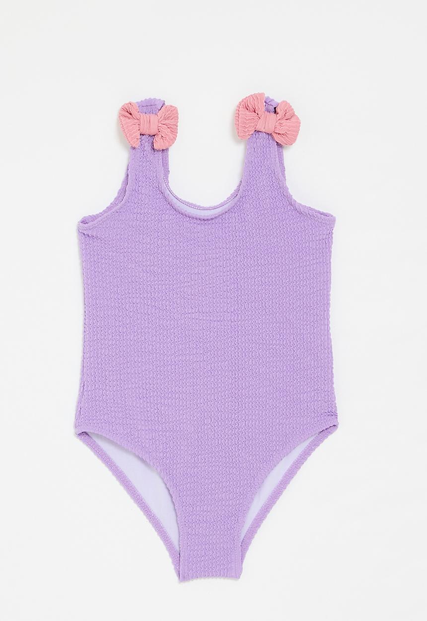 Pop Candy - One piece bikini - purple/pink bows