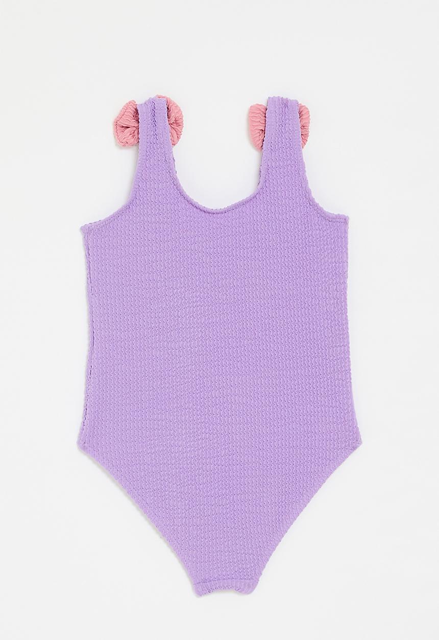 Pop Candy - One piece bikini - purple/pink bows