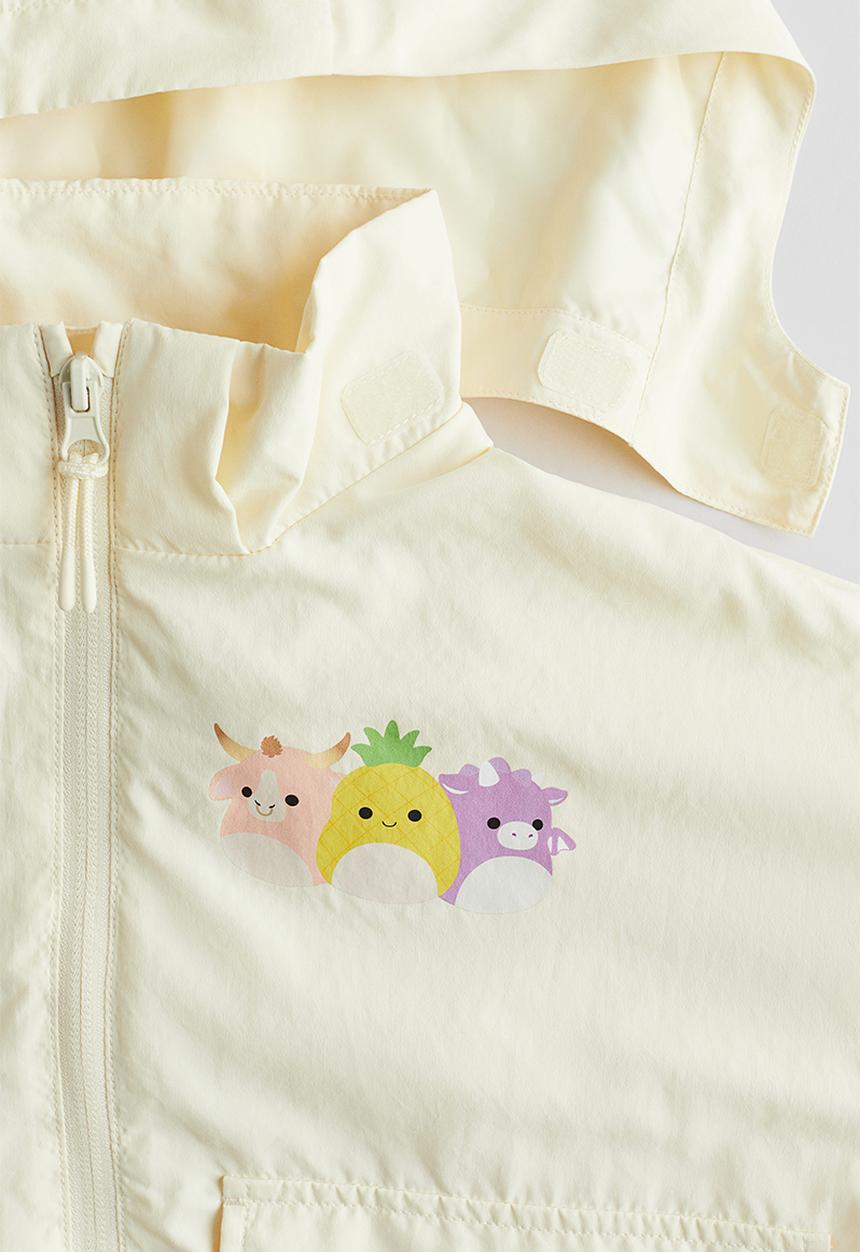 H&M - Printed windbreaker - light yellow squishmallows