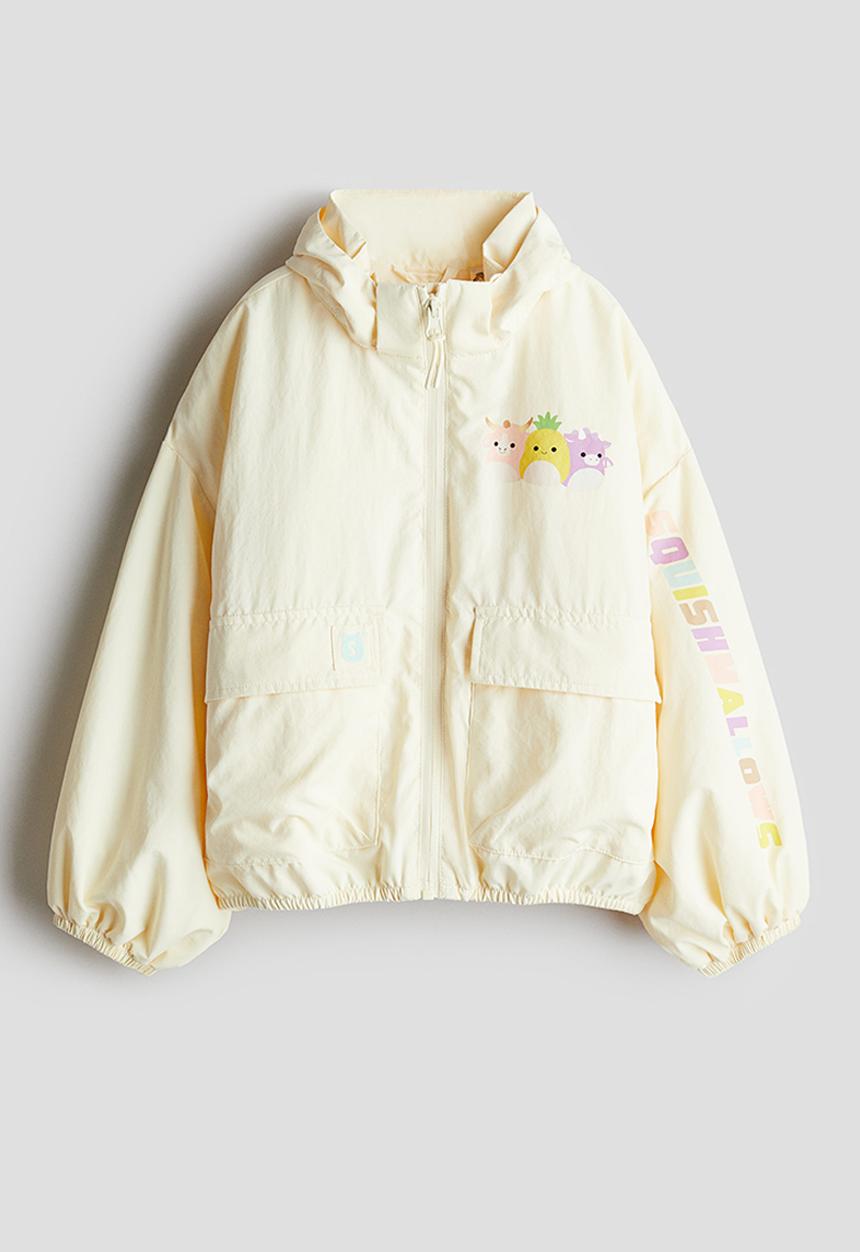 H&M - Printed windbreaker - light yellow squishmallows
