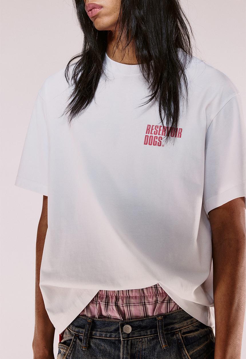 H&M - Loose fit t-shirt - white reservoir dogs