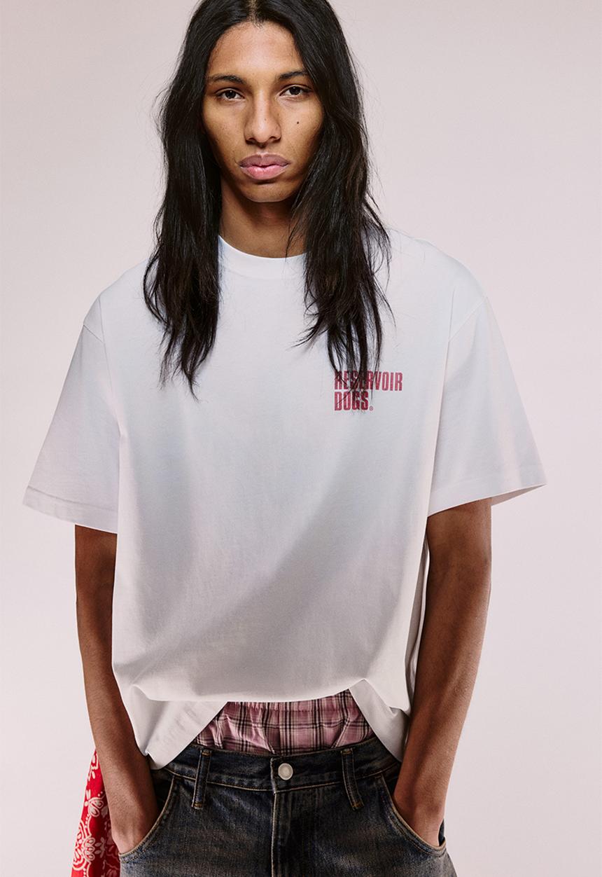 H&M - Loose fit t-shirt - white reservoir dogs