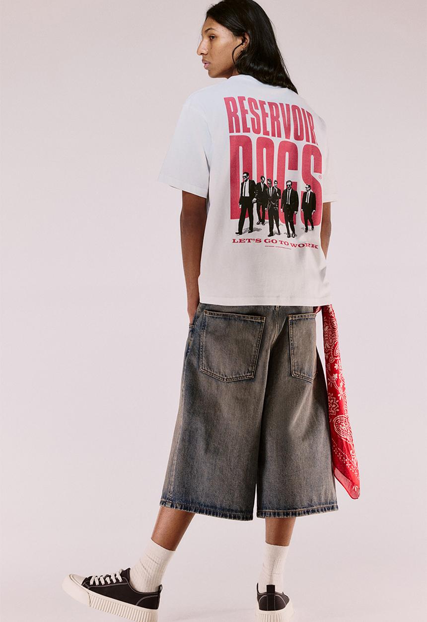 H&M - Loose fit t-shirt - white reservoir dogs