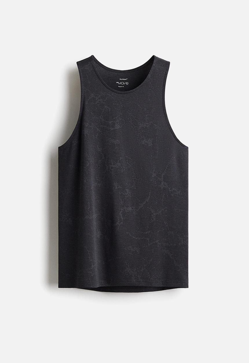 H&M - Regular fit sports vest top with drymove™ - black
