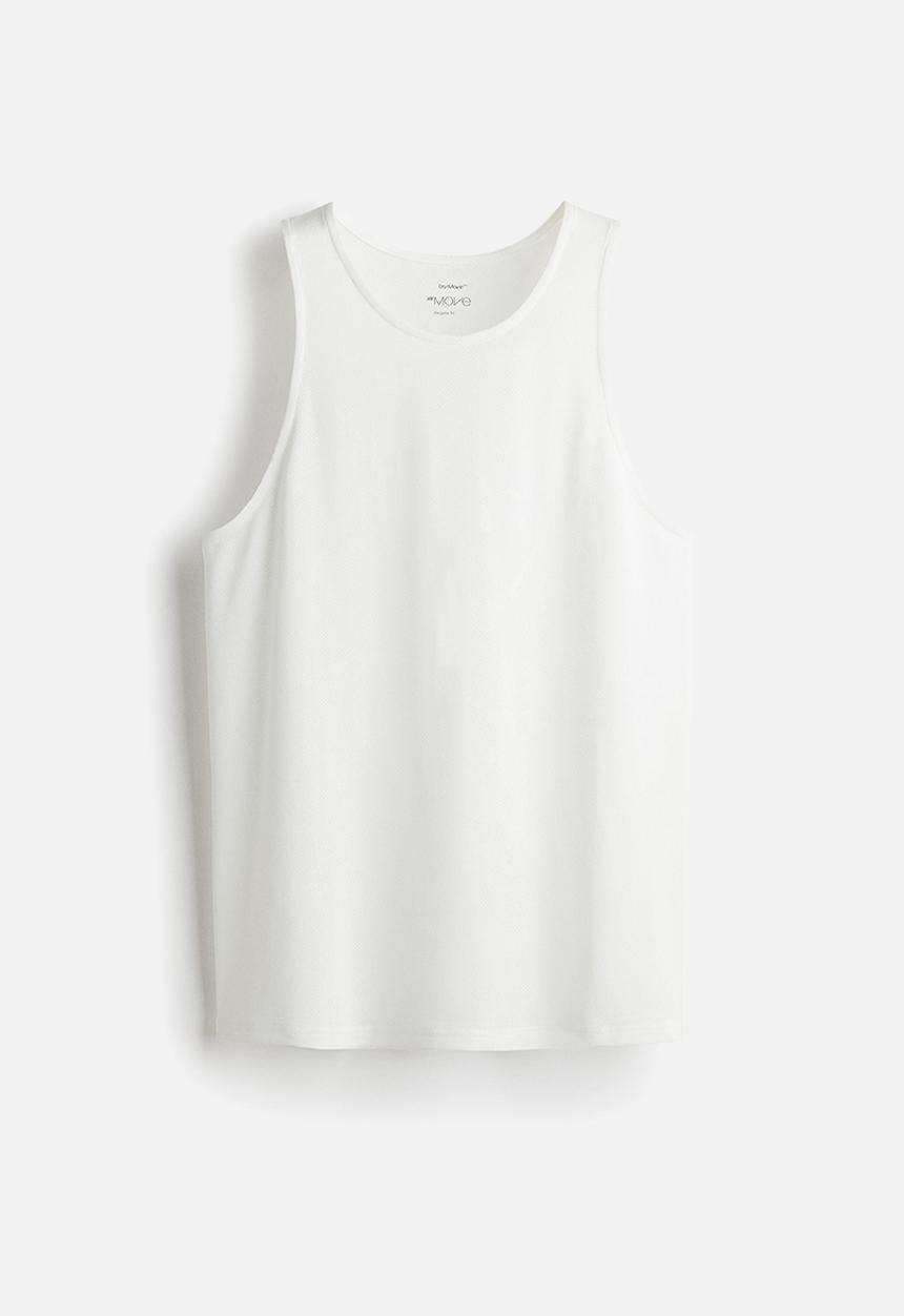 H&M - Regular fit sports vest top with drymove™ - white