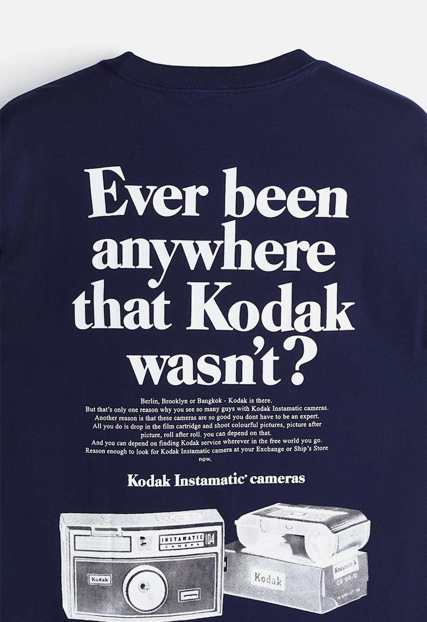 H&M - Loose fit printed t-shirt - blue kodak