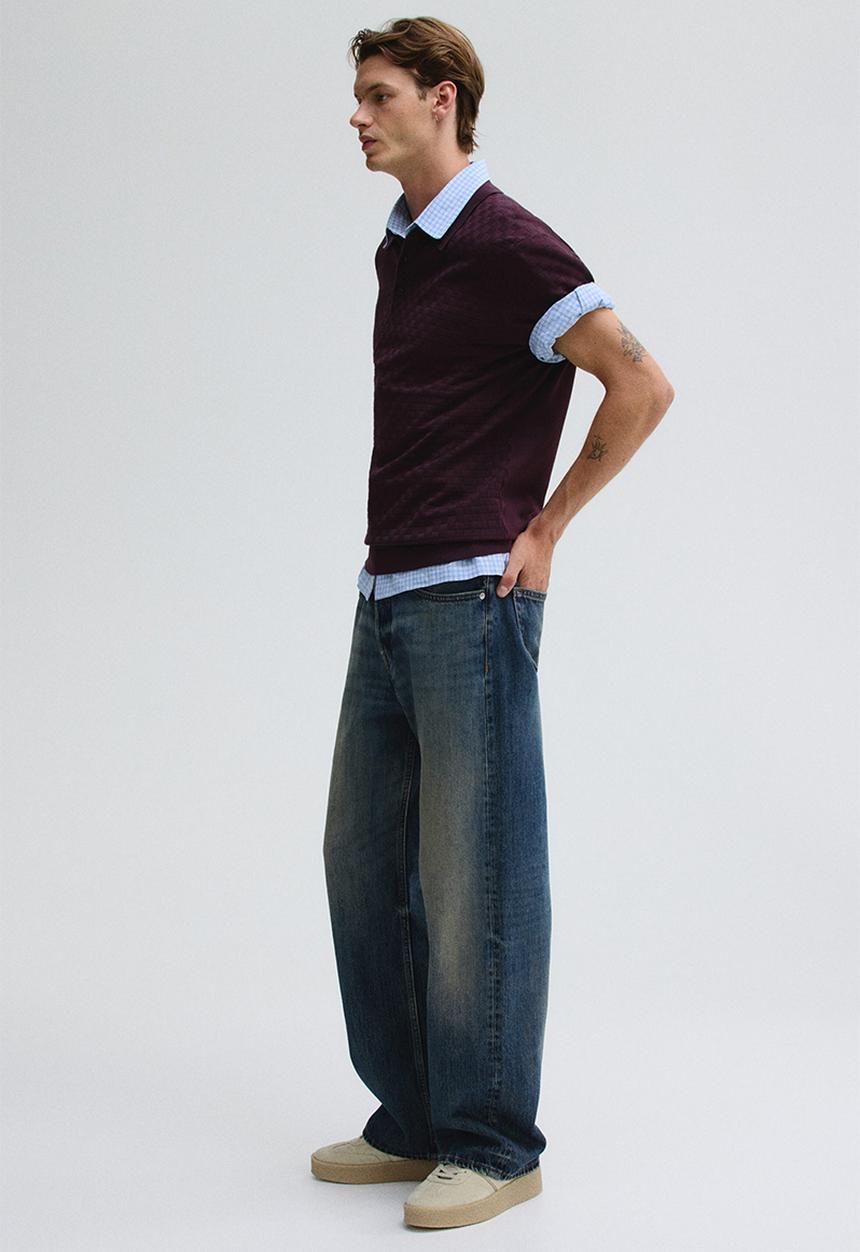 H&M - Loose straight jeans - denim blue 