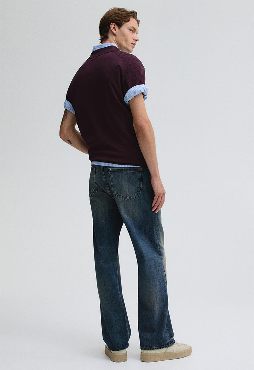 H&M - Loose straight jeans - denim blue 