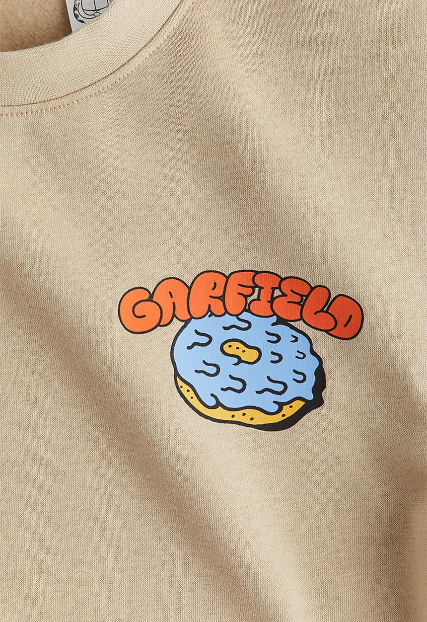 H&M - Printed sweatshirt - beige garfield