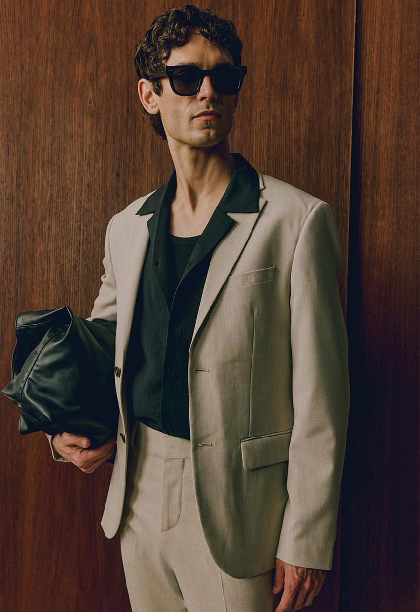 H&M - Slim fit single-breasted jacket - beige