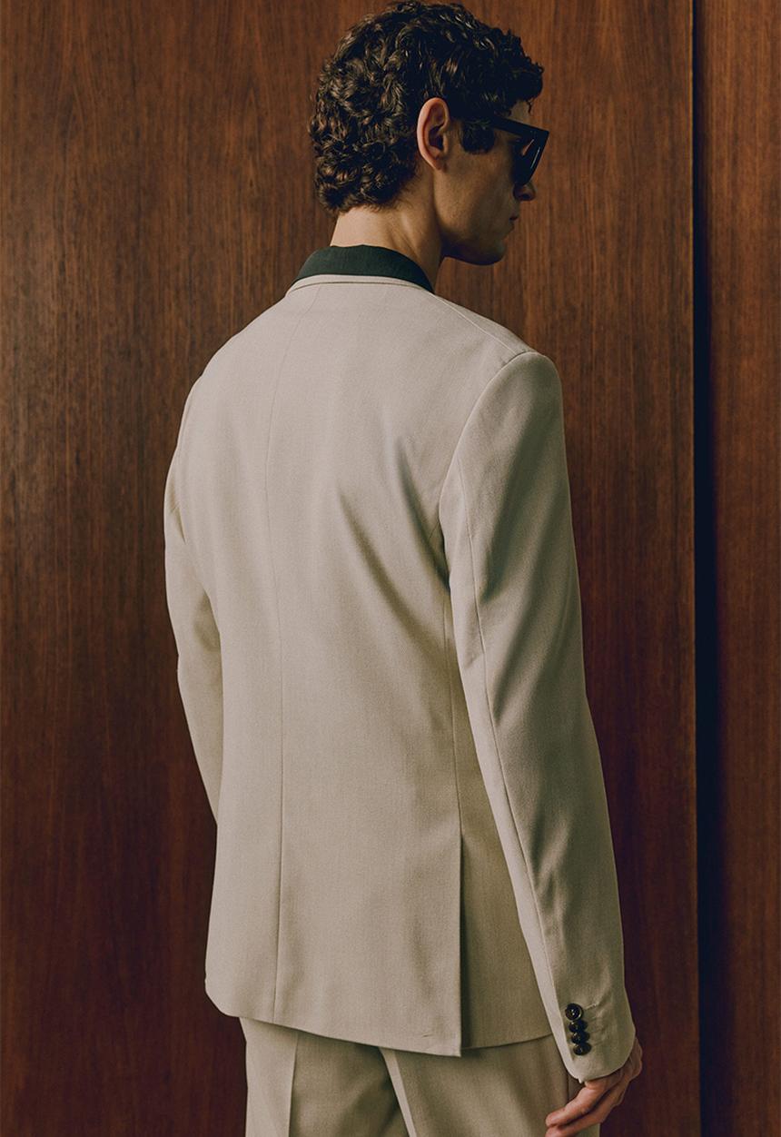 H&M - Slim fit single-breasted jacket - beige