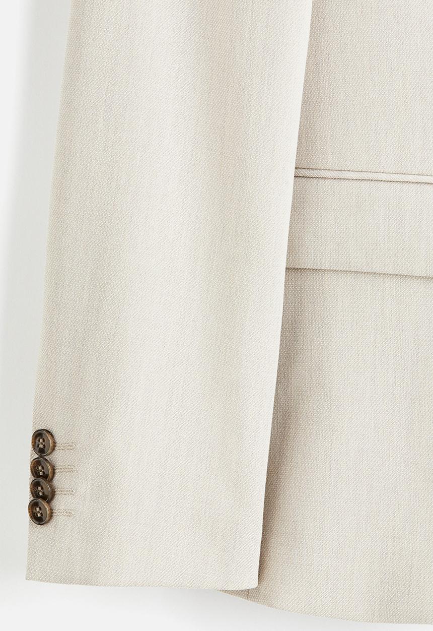 H&M - Slim fit single-breasted jacket - beige