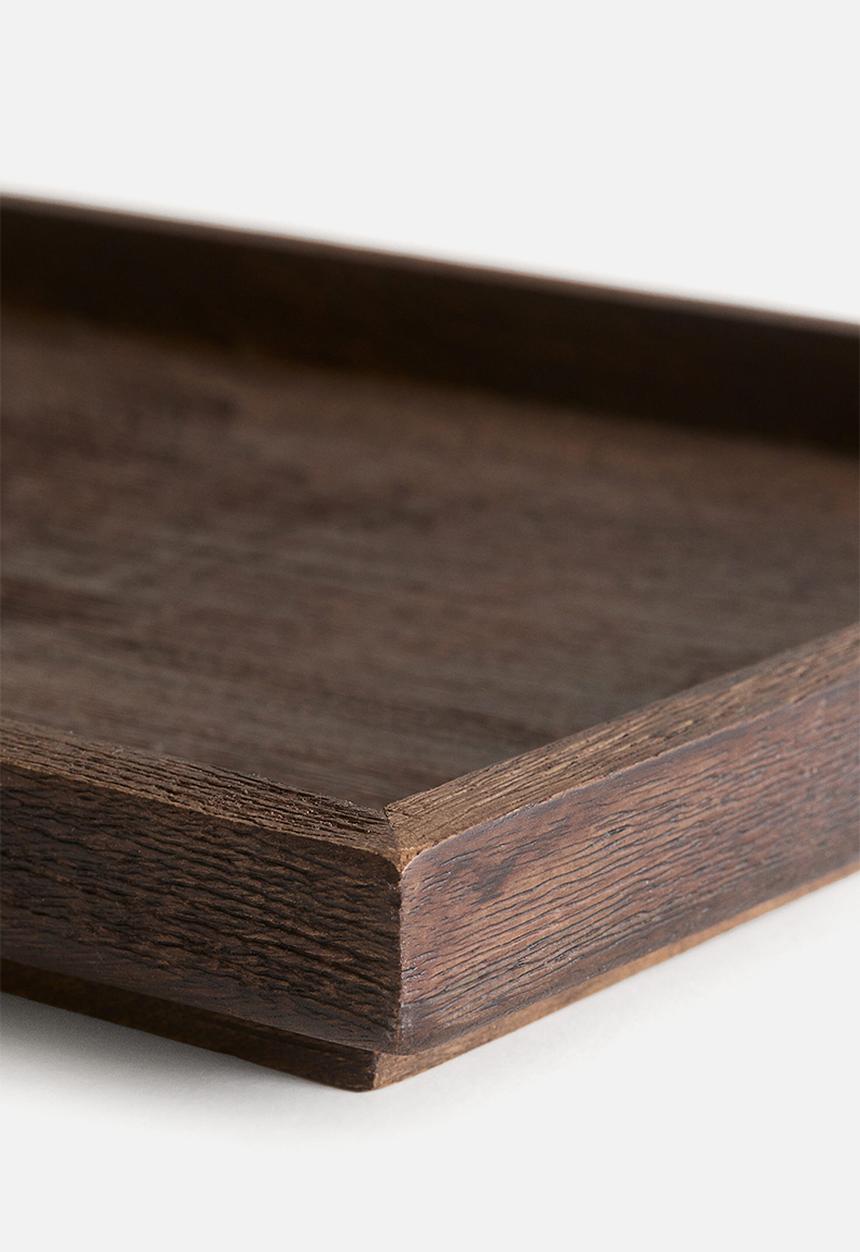 H&M - Mango wood tray - brown