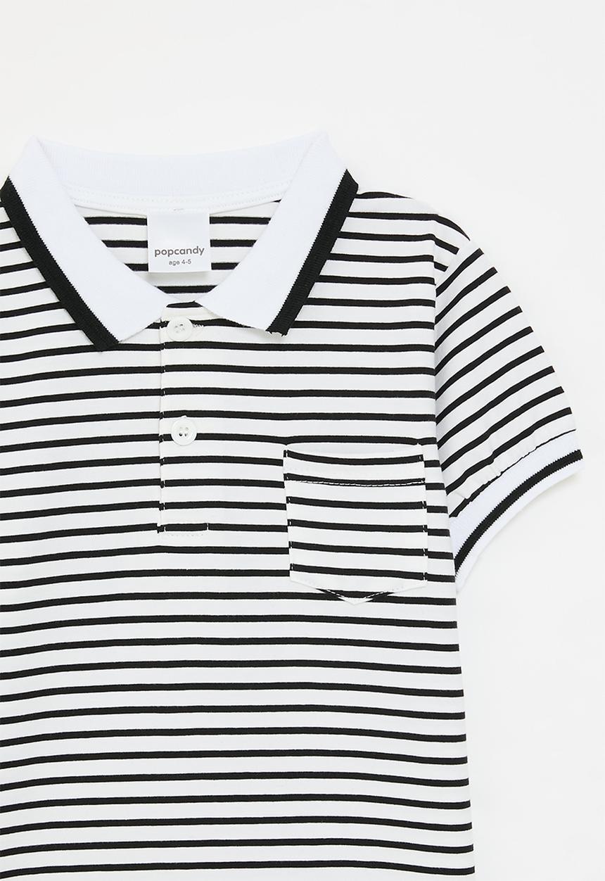 Pop Candy - Striper golfer - black/white