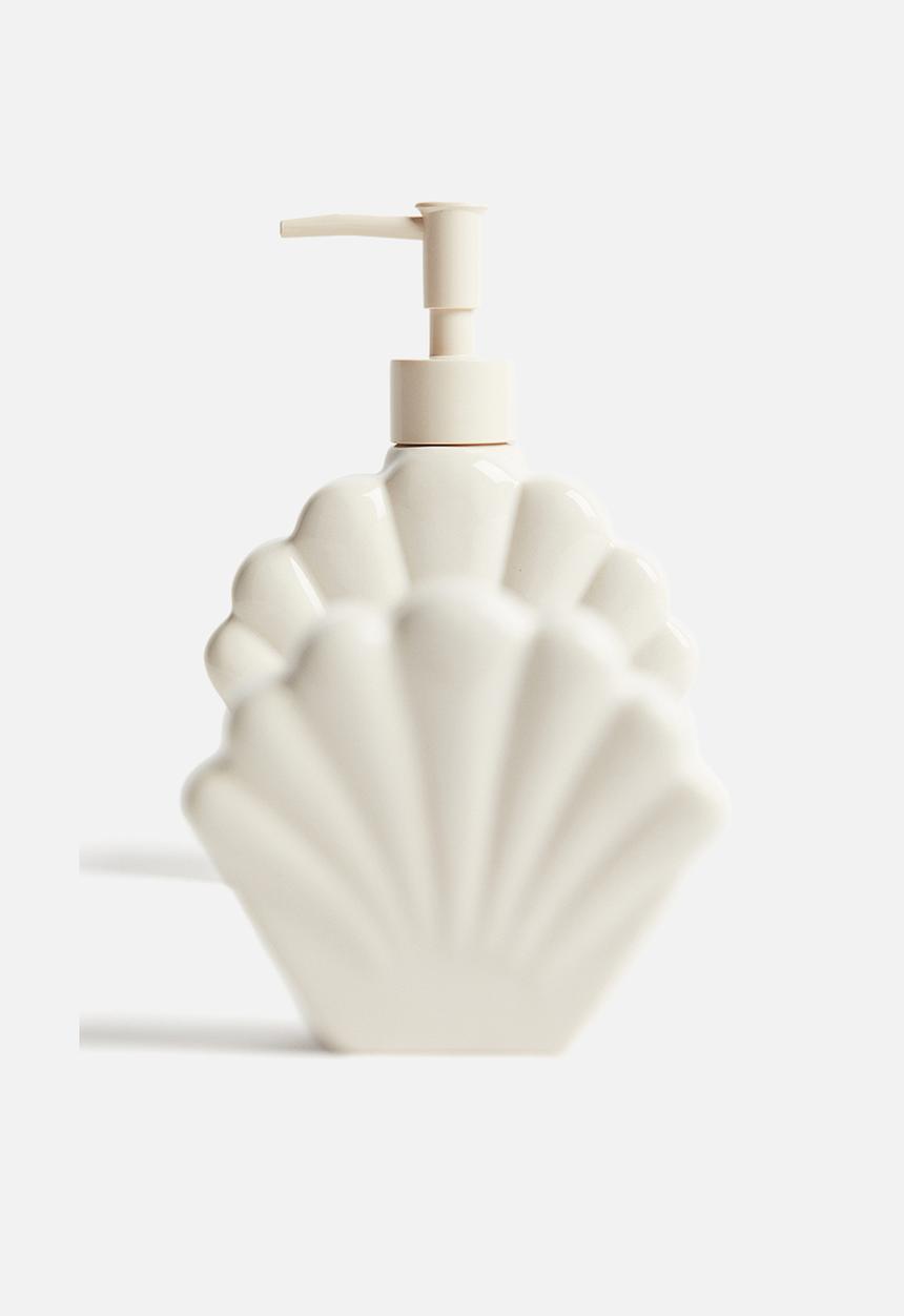 H&M - Seashell-shaped soap dispenser - light beige