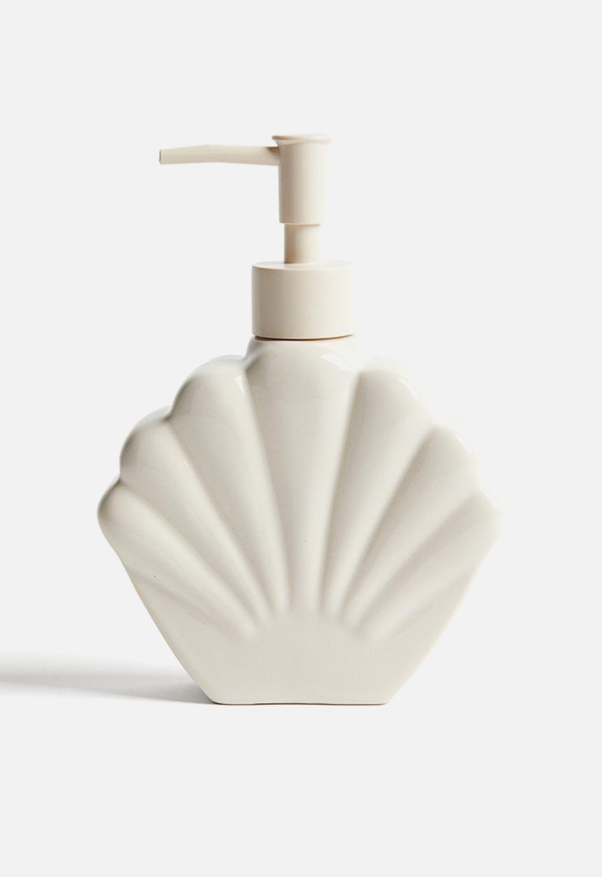 H&M - Seashell-shaped soap dispenser - light beige