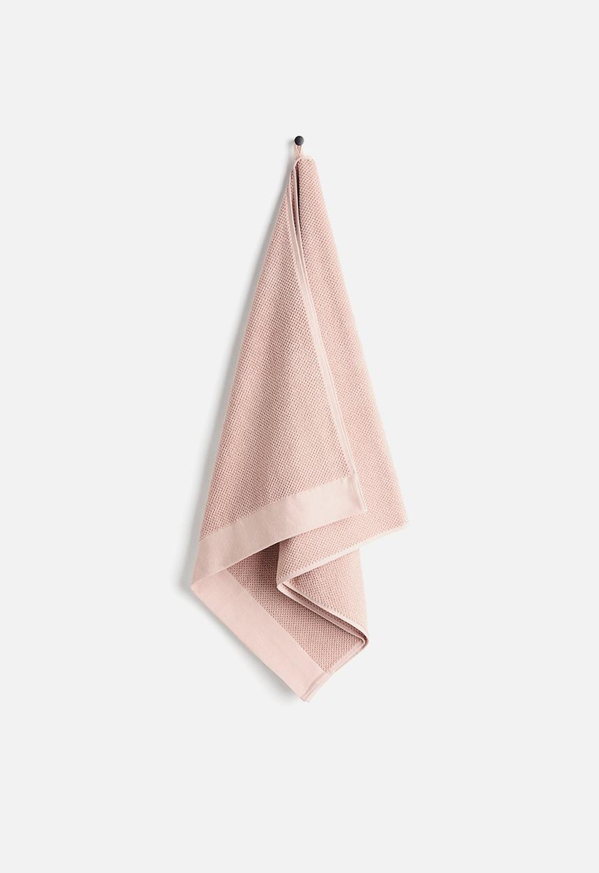 H&M - Cotton terry bath towel - powder pink