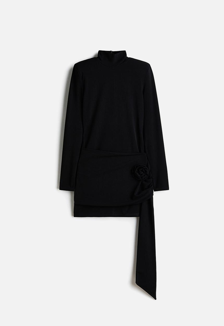 H&M - Shoulder-pad dress - black