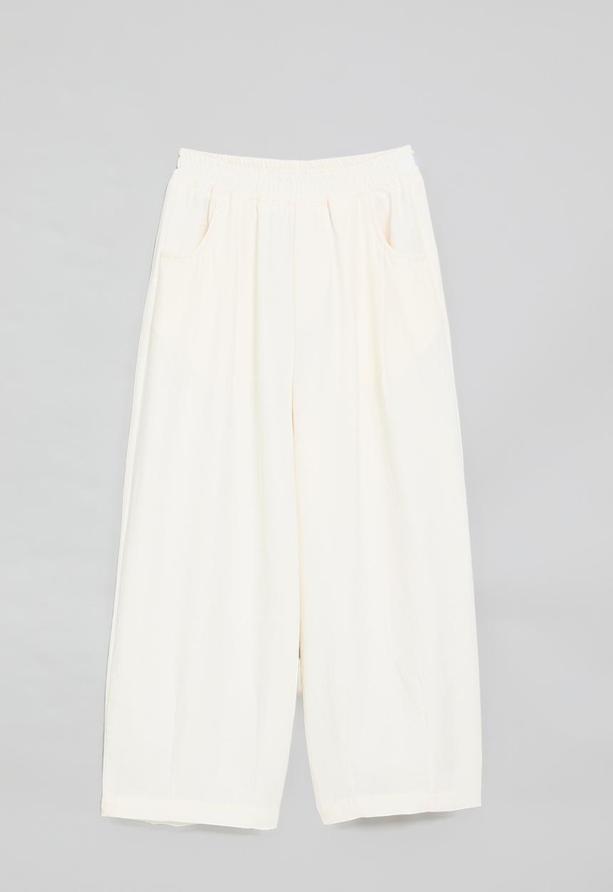 Pop Candy - Barrel leg pants - white