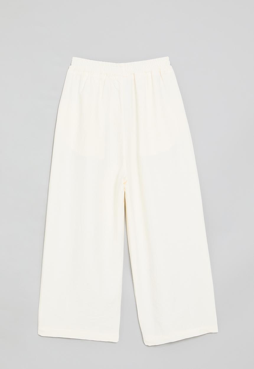 Pop Candy - Barrel leg pants - white