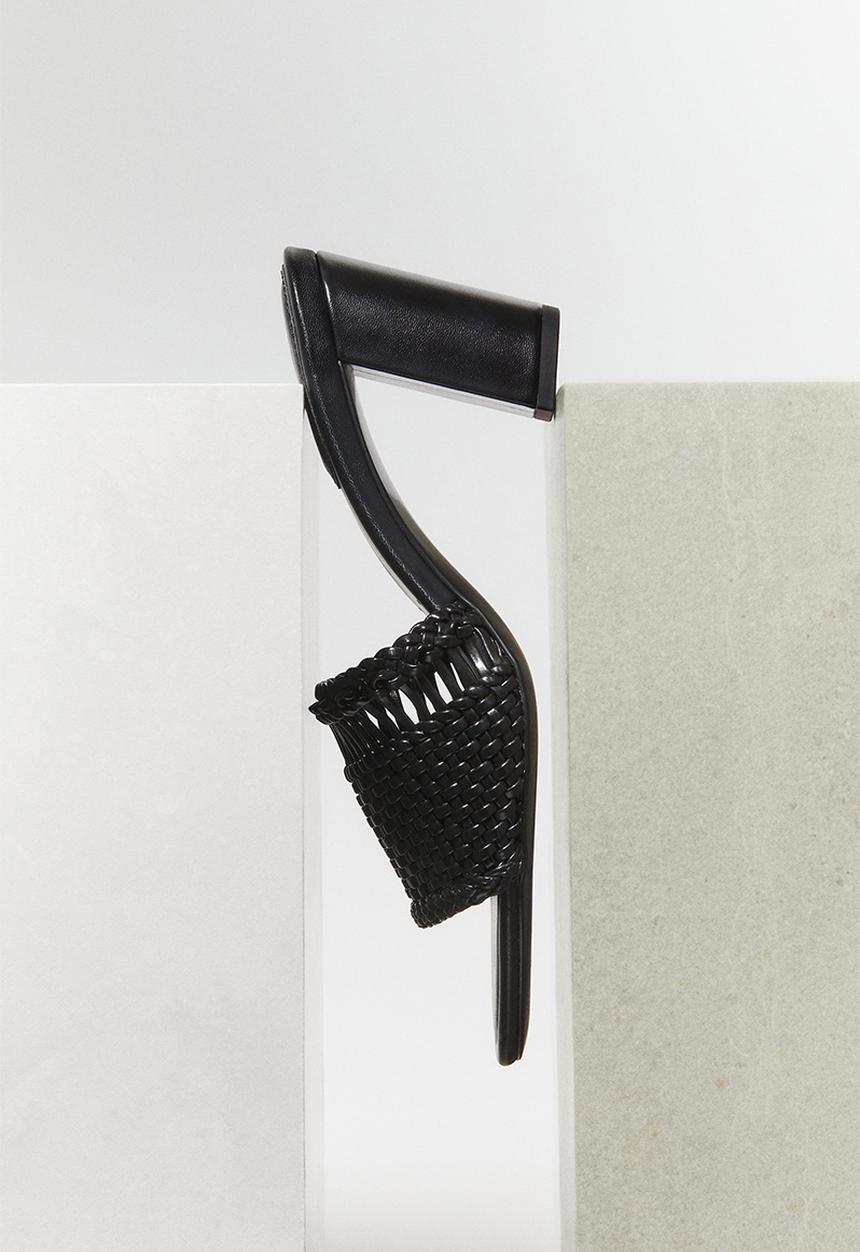 H&M - Braided heeled sandals - black