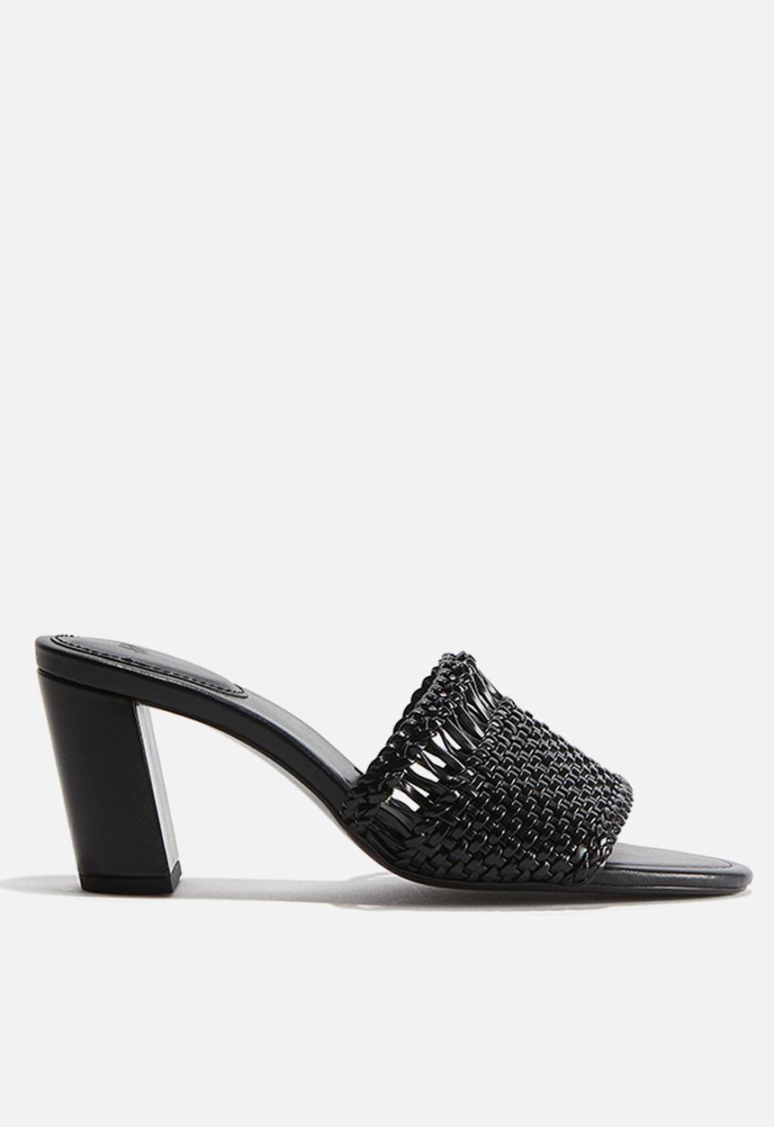 H&M - Braided heeled sandals - black